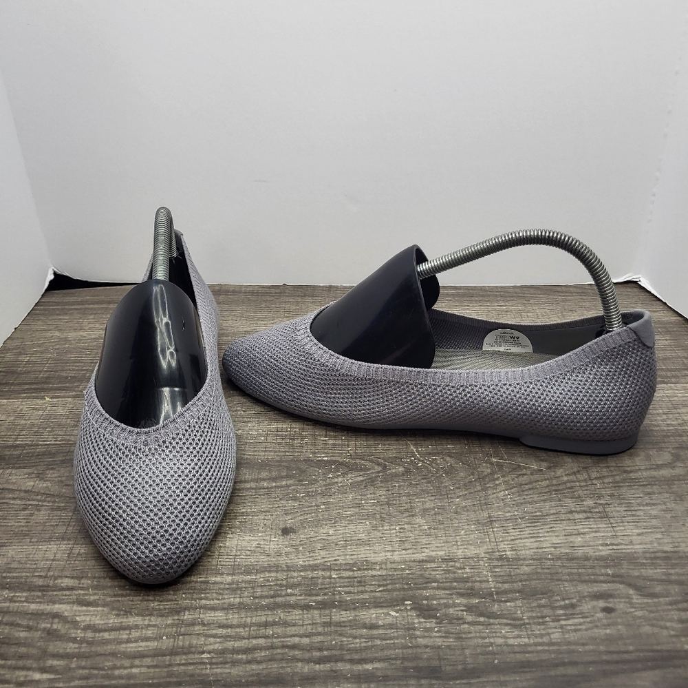 NEW! Allbirds Womens Size 9 Grey Tree Breezers Pointed Wool Ballet Flats Slip On